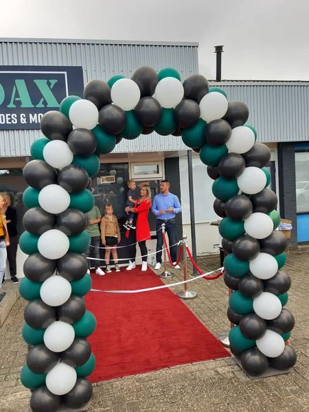 Ballonnen boog Enkele deur: 1,5 mtr breed / 2 mtr hoog (6 meter boog)