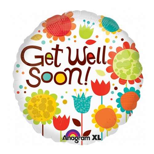 Get Well Soon - Colorful Flowers