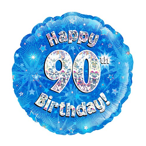 Happy Birthday Blauw 90