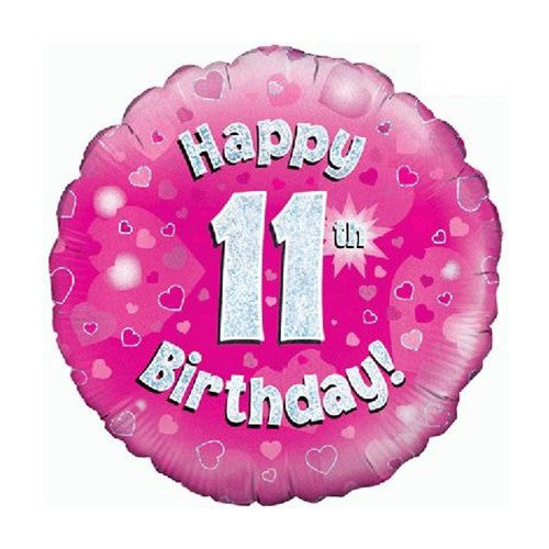 Happy 11th Birthday - Pink