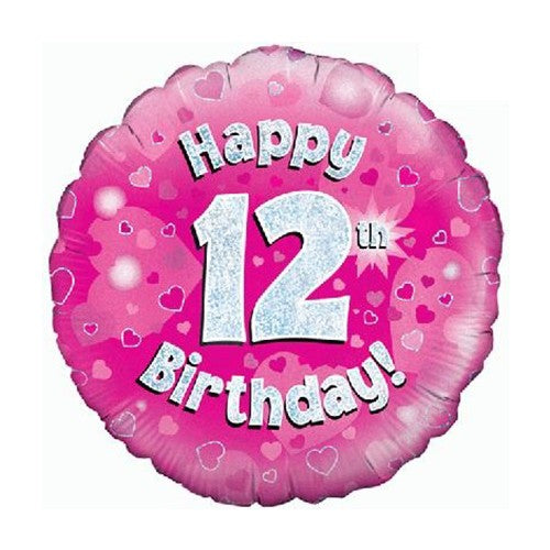 Happy 12th Birthday - Pink