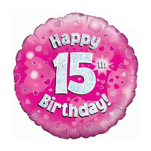 Happy 15th Birthday - Pink