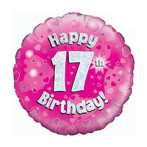 Happy 17th Birthday - Pink