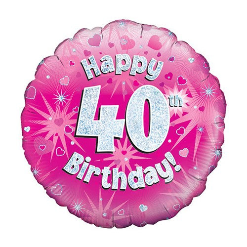 Happy 40th Birthday - Pink