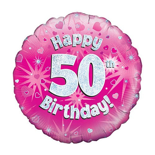 Happy 50th Birthday - Pink