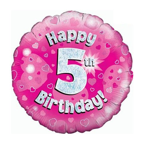 Happy 5th Birthday - Pink