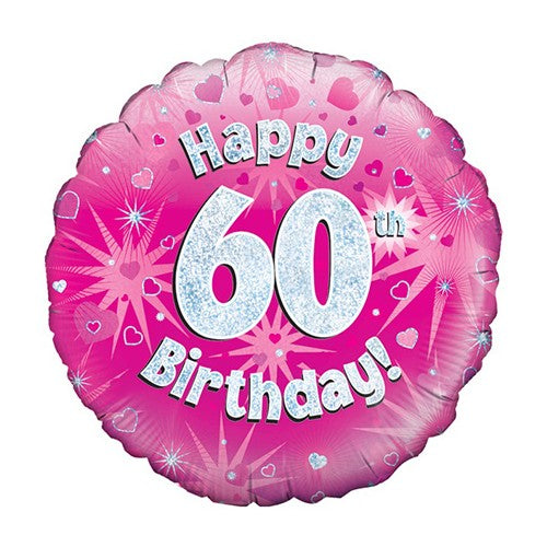 Happy 60th Birthday - Pink