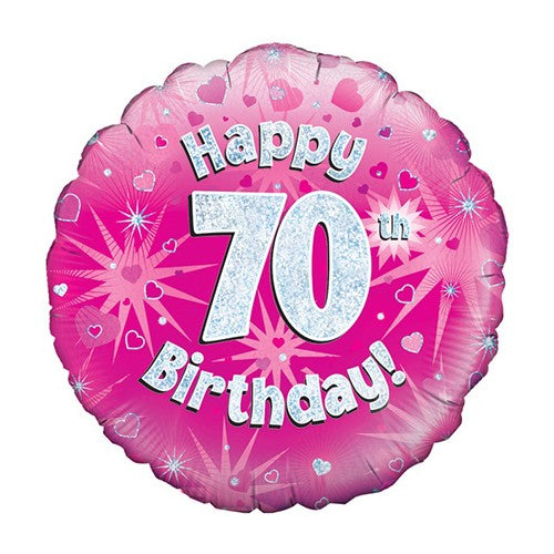 Happy 70th Birthday - Pink