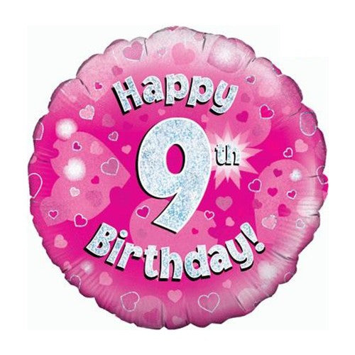 Happy 9th Birthday - Pink