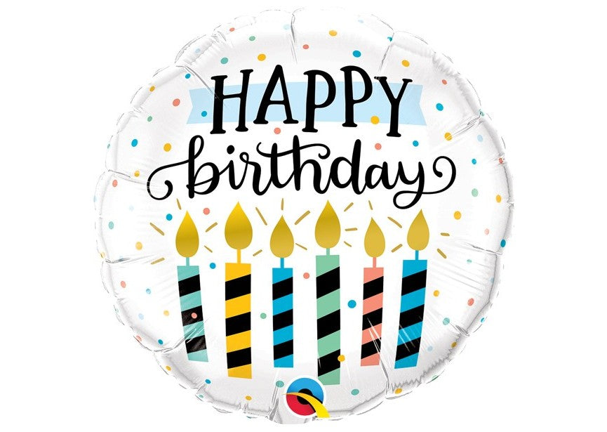 Happy Birthday - Candles and Dots