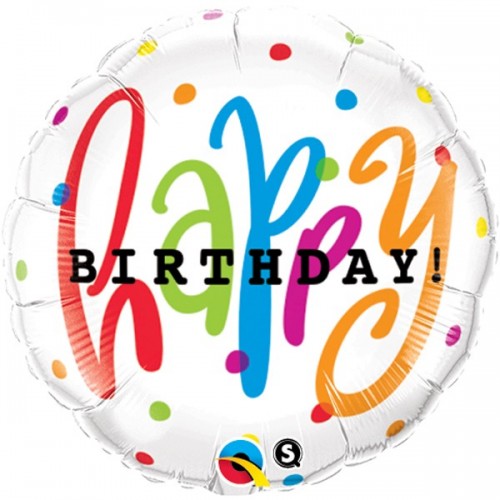 Happy Birthday - Colorful Dots