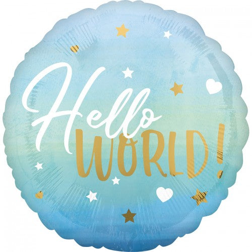 Hello World Blauw