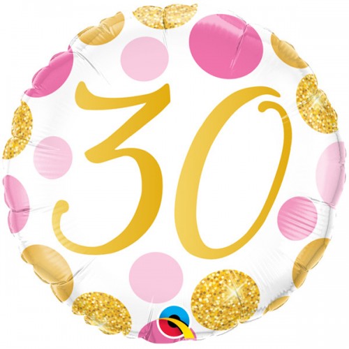 30 - Pink Gold Dots