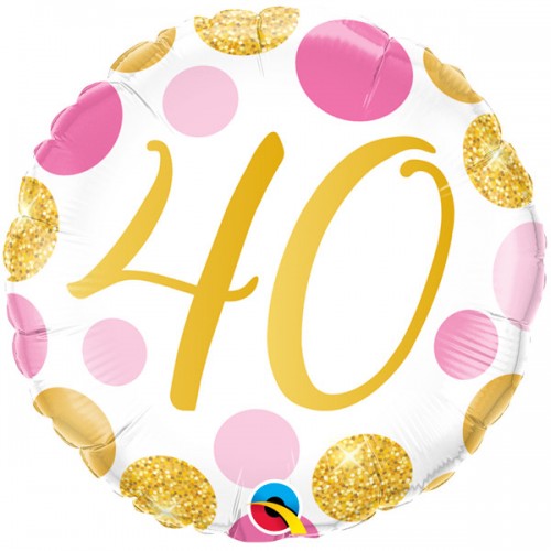 40 - Pink Gold Dots