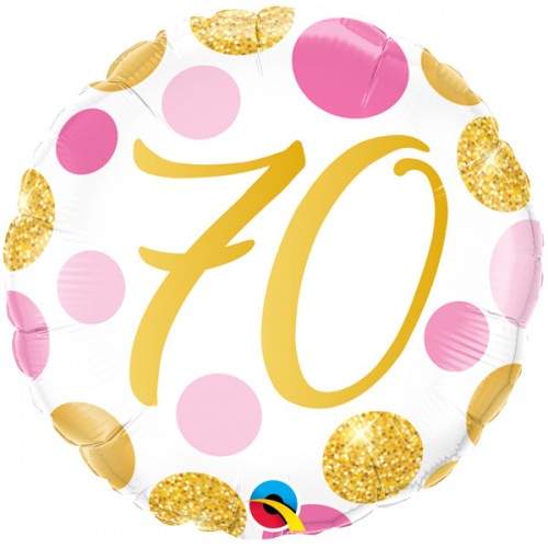 70 - Pink Gold Dots