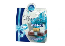 Voor jou … Bedankt! met 100 gram chocolade cadeautjes
